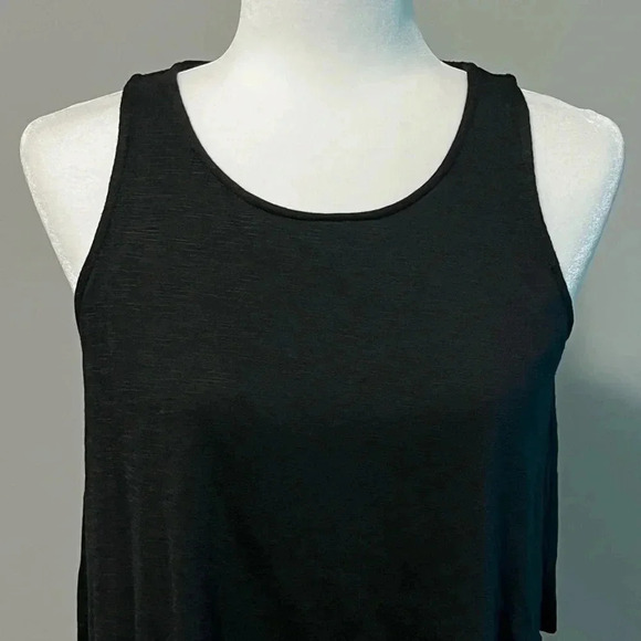 Lord & Taylor Black Layered Tank Top - Picture 4 of 9